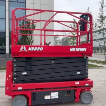 ZGMG 12m 320kg Mini Hydraulic Scissor Lift - Battery Power, Factory Price!